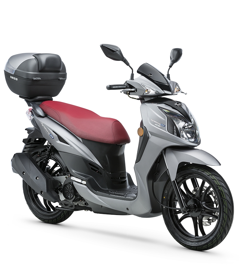 SYM SR125 scooter rental in Corfu by MotorentalsCorfu